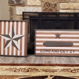 Custom Texas Come And Get It Flags | River Oak Woodworks