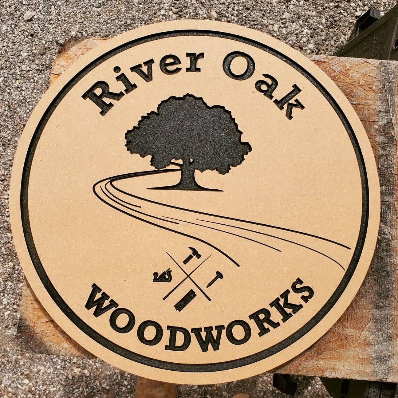 River Oak Woodworks CNC Machined Sign 3